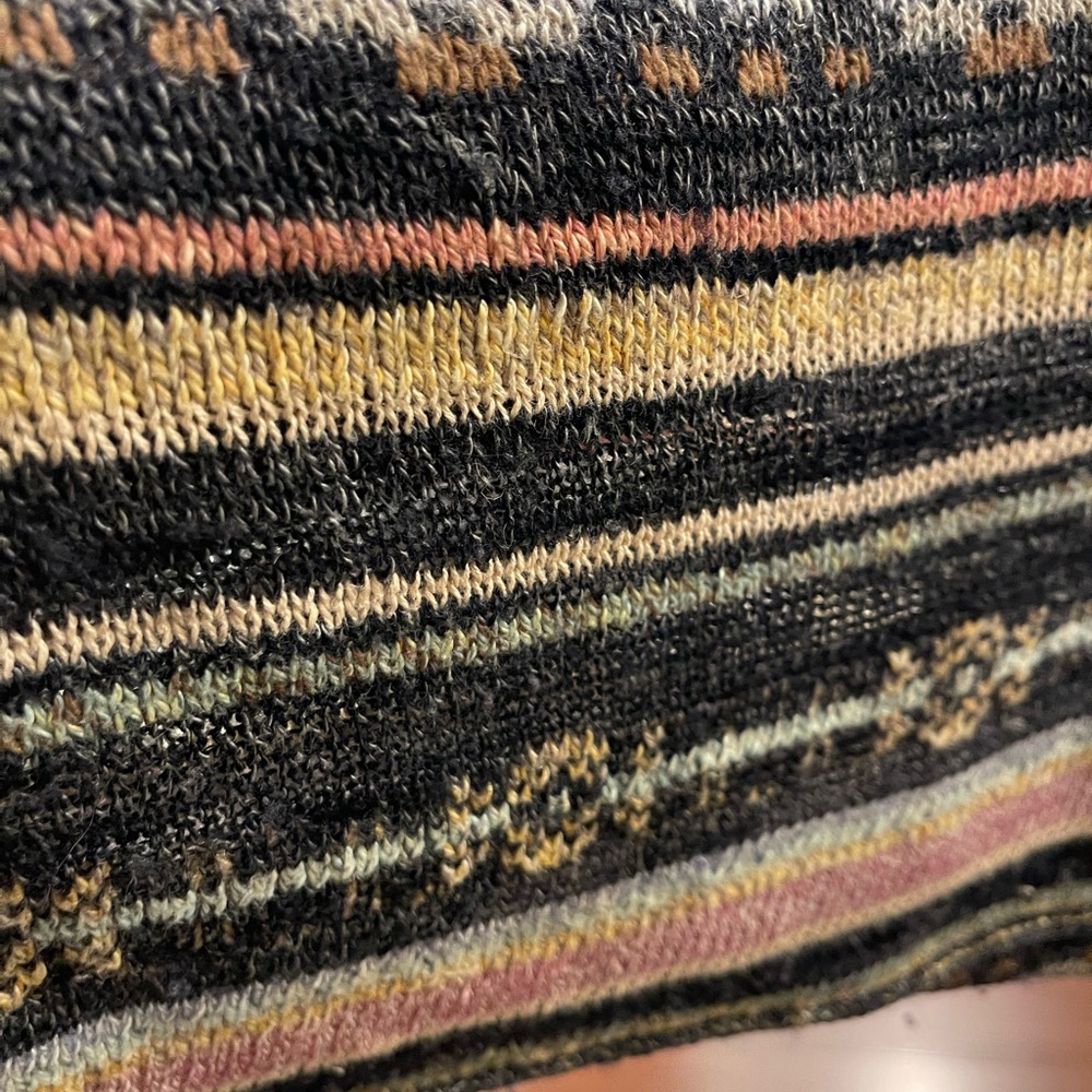 Free People Black and Brown Cardigan with Ornate Design - Picture 10 of 10